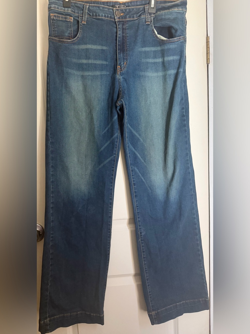Lucky‎ & Blessed women's Relaxed Jeans in Blue Wash stretch sz 20 western.boho